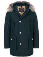 Woolrich Fur Embellished Parka Coat - Blue