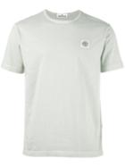 Stone Island Logo Patch T-shirt, Men's, Size: Xl, Grey, Cotton