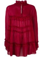 Iro Miryam Blouse, Women's, Size: 40, Red, Polyester
