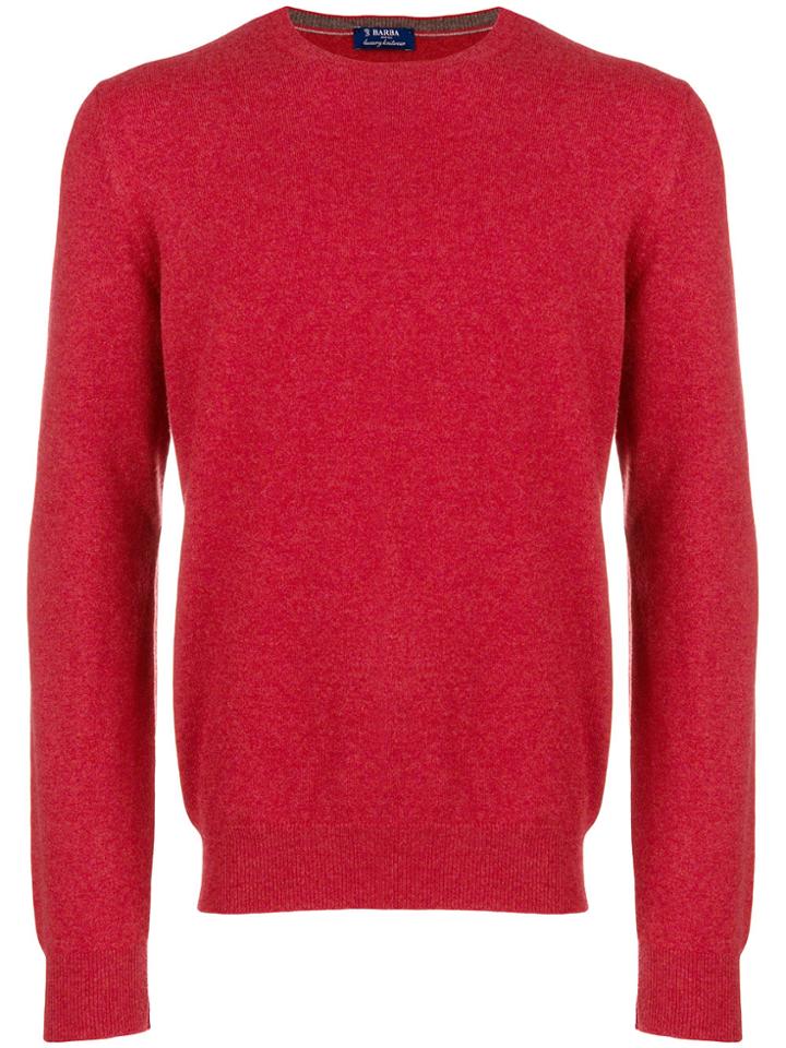 Barba Knit Sweater - Red