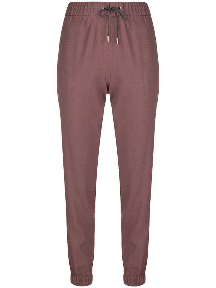 Fabiana Filippi Gathered Ankle Trousers - Pink & Purple