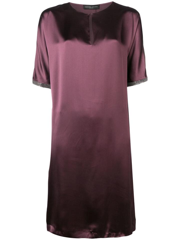 Fabiana Filippi Midi Shift Dress - Purple