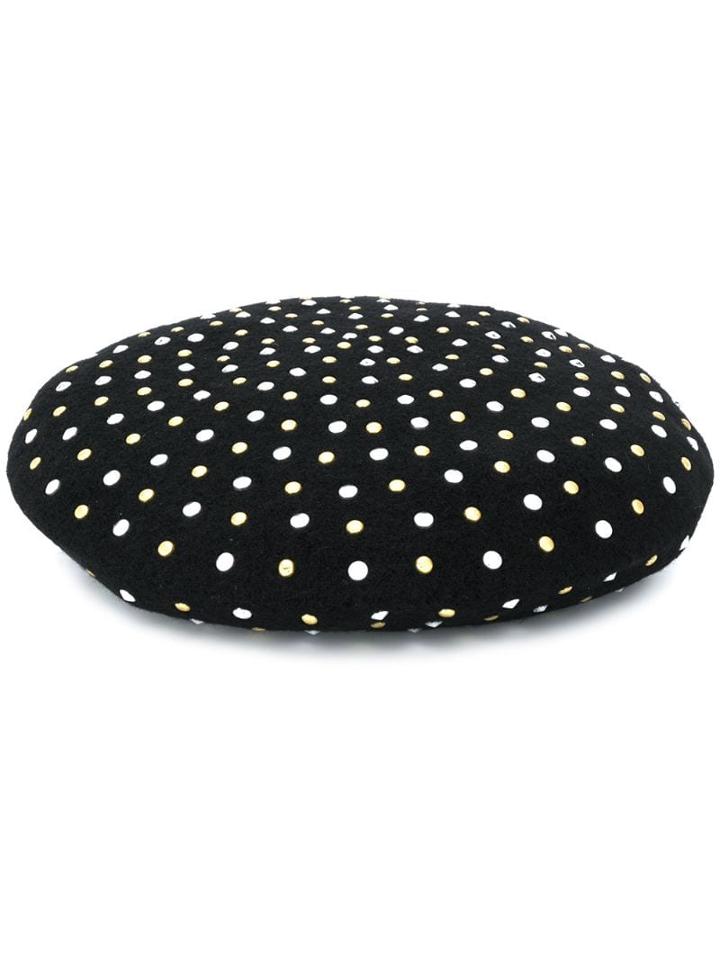 Twin-set Stud Embellished Hat - Black
