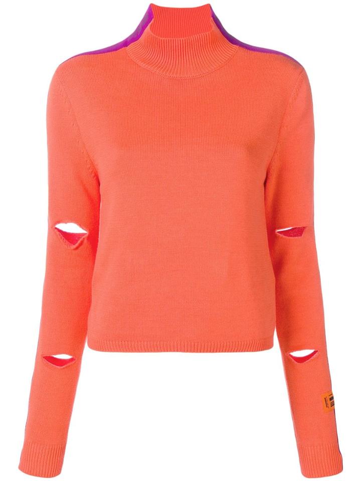 Heron Preston Cut Out Details Jumper - Orange