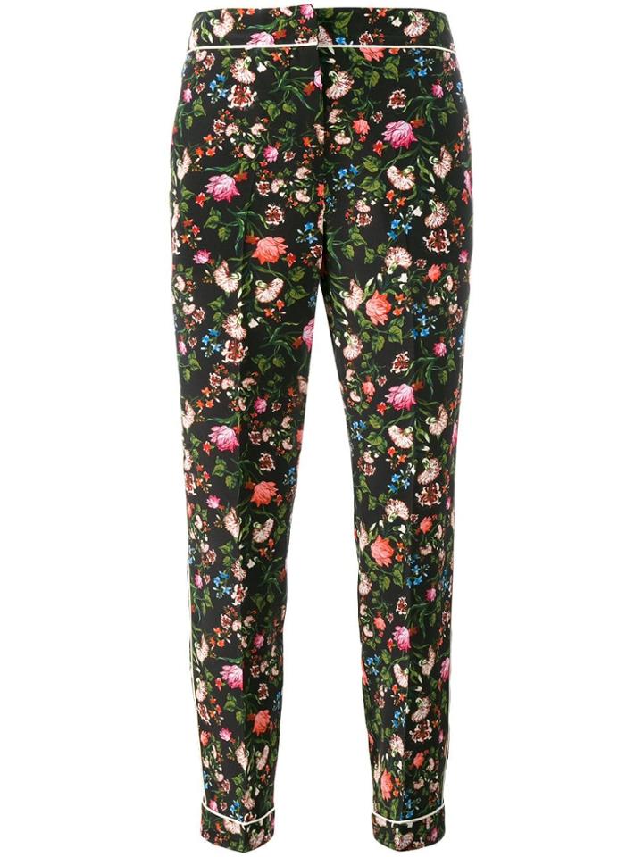 Erdem Floral Printed Trousers - Black