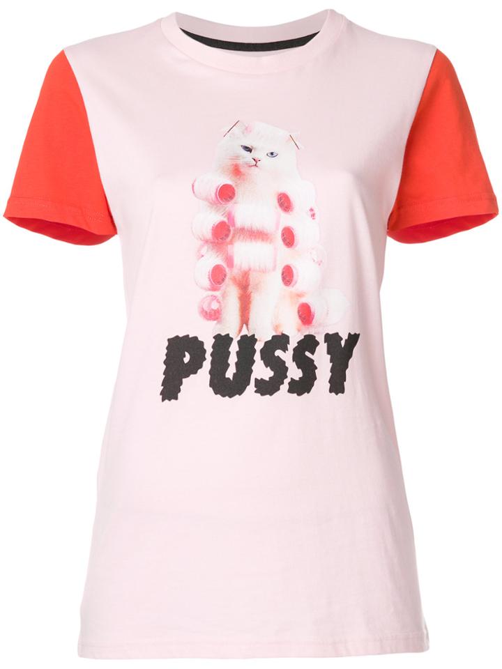 House Of Holland Graphic Print T-shirt - Pink & Purple