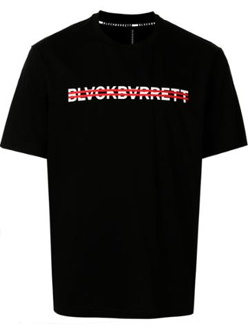 Blackbarrett Strikethrough Logo Print T-shirt