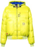 R13 Hooded Puffer Jacket - Yellow & Orange