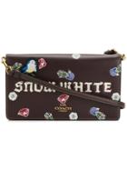 Coach Snow White Logo Diamond Patch Shoulder Bag - Pink & Purple