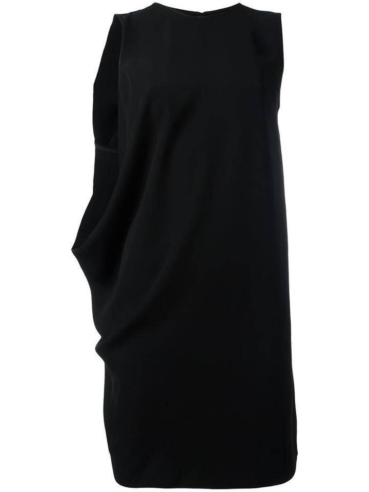 Mcq Alexander Mcqueen Round Neck Shift Dress, Women's, Size: 44, Black, Polyester