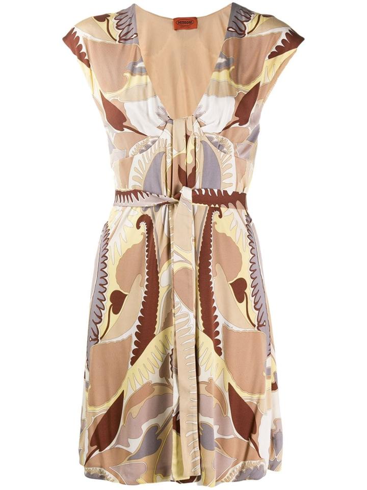 Missoni Pre-owned Fantasy Print Silk Dress - Neutrals