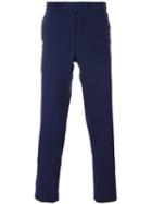 Fashion Clinic Slim Fit Chinos, Men's, Size: 50, Blue, Cotton/spandex/elastane