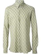 Hermès Vintage Checked Shirt, Men's, Size: 43, Green