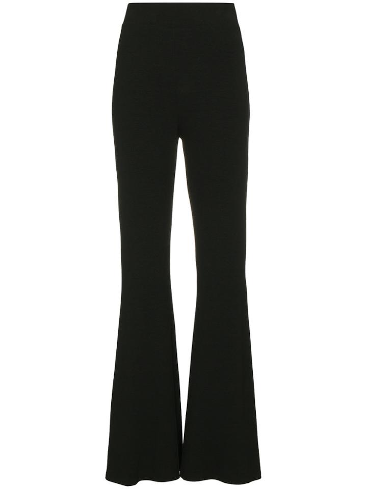 Beaufille High Waisted Flared Trousers - Black