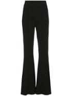 Beaufille High Waisted Flared Trousers - Black
