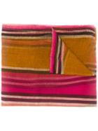 Uma Wang Striped Colour-block Scarf - Orange