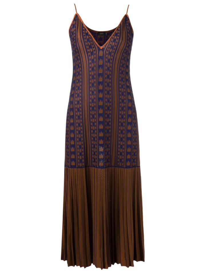 Gig - Pattern Knit Dress - Women - Polyimide - M, Women's, Brown, Polyimide