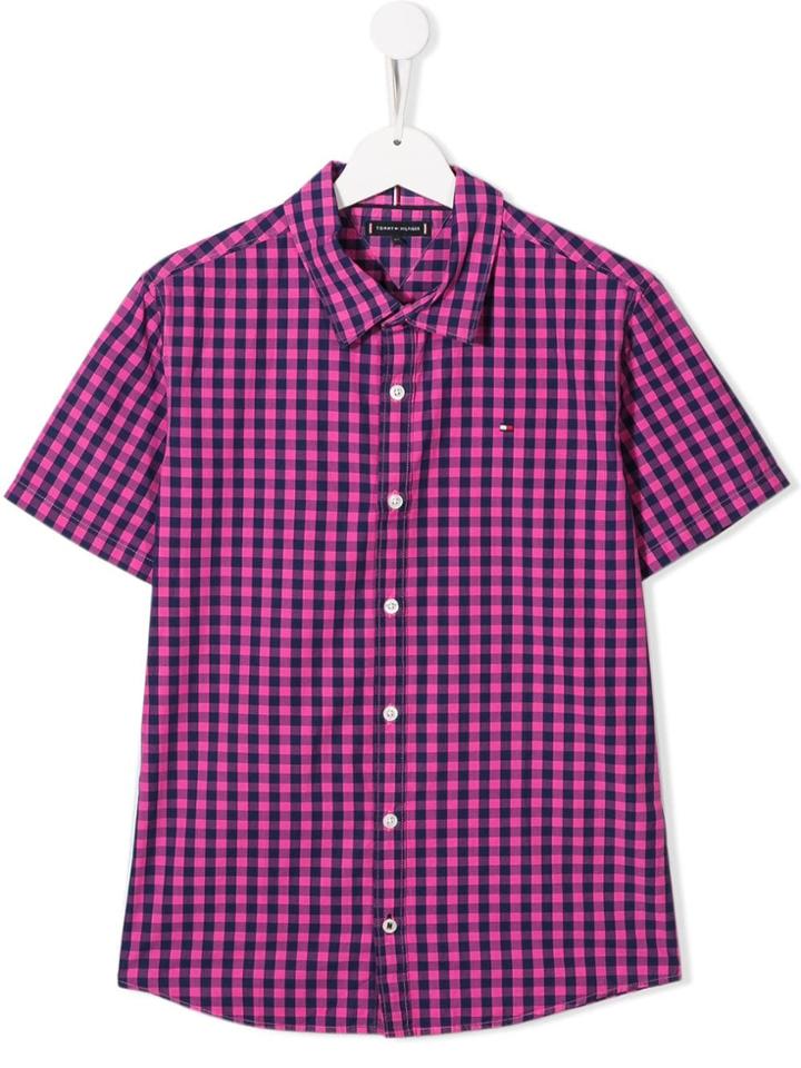 Tommy Hilfiger Junior Teen Checked Shirt - Blue