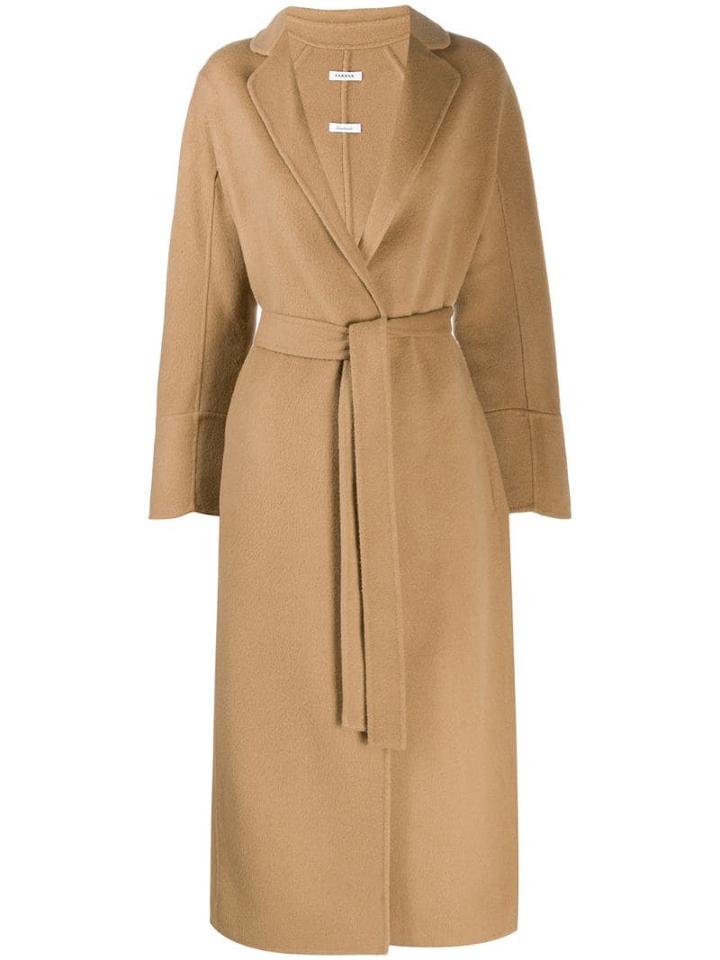 P.a.r.o.s.h. Belted Mid-length Coat - Neutrals