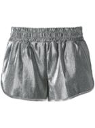Off-white Shinny Shorts, Women's, Size: Medium, Grey, Cotton/spandex/elastane/other Fibers