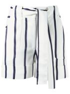 Giuliana Romanno Tie Fastening Striped Shorts