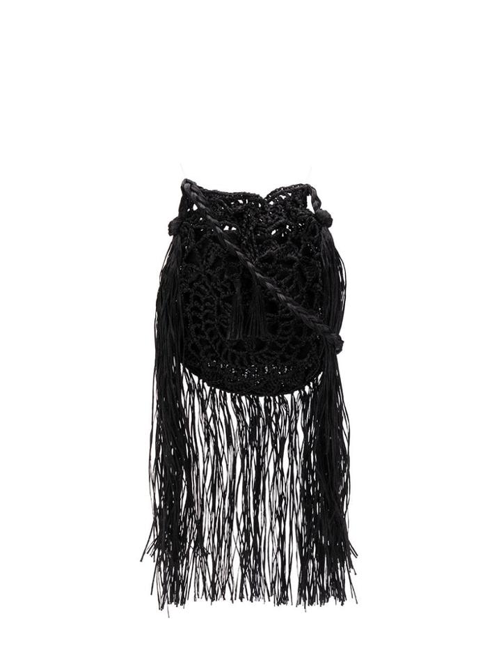 Alanui Crochet Bag - Black