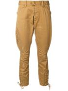 Dsquared2. Cropped Loose Trousers - Brown