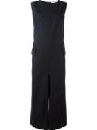 Lucio Vanotti Sleeveless Pocket Detail Jumpsuit, Women's, Size: 3, Black, Cotton