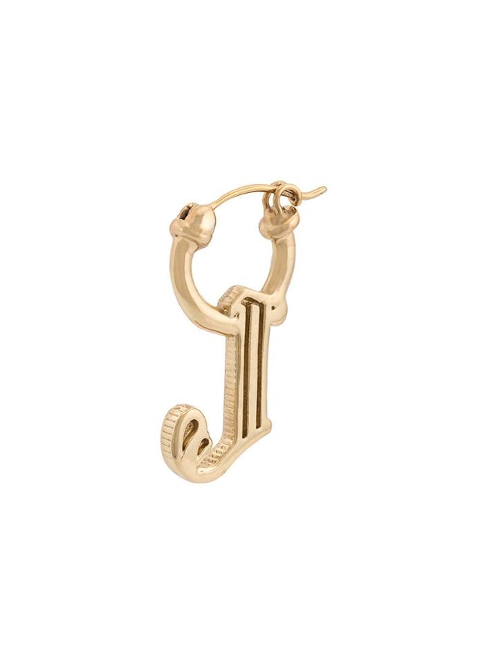 Ellery Alphabet Charm Earrings - Gold
