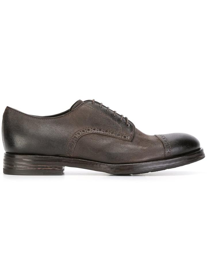 Henderson Baracco Distressed Lace-up Shoes