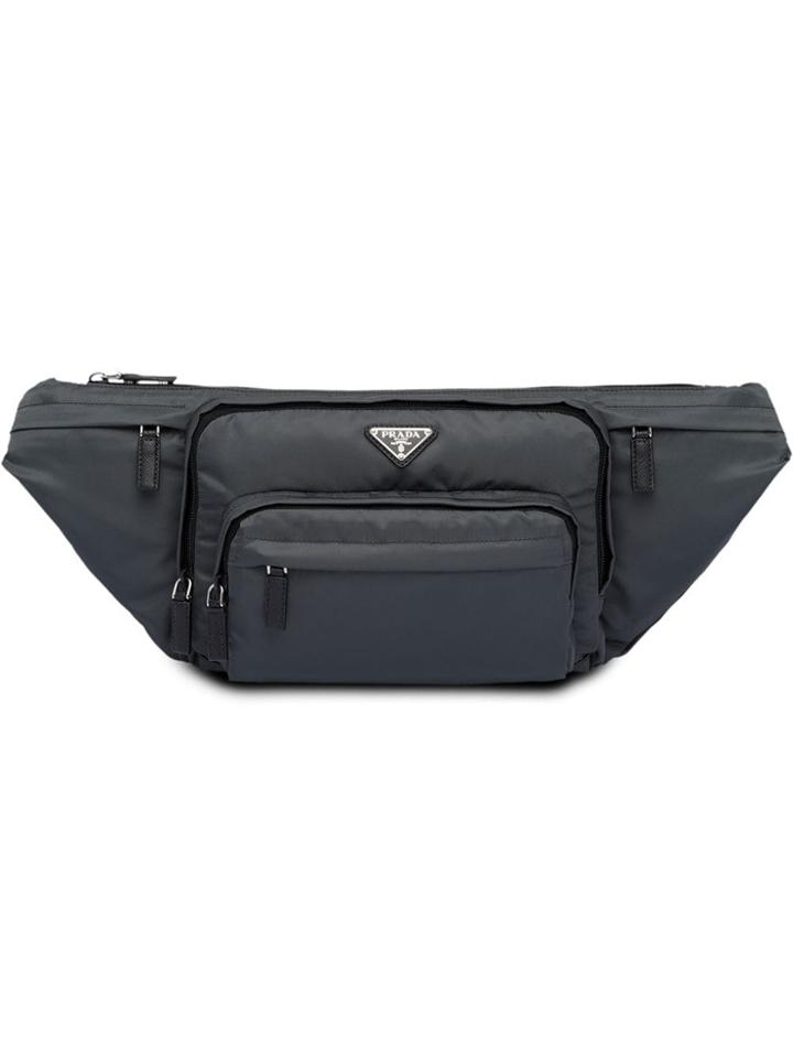 Prada Fabric Belt Bag - F0112 Lead Gray