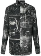 Alexander Mcqueen Sketch Print Shirt - Black