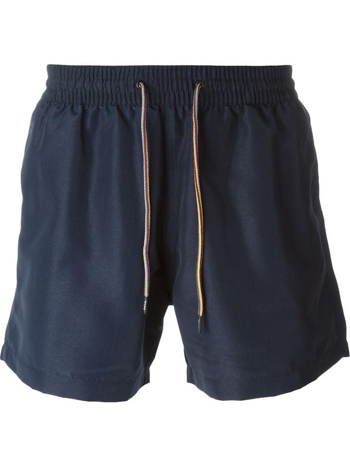 Paul Smith Classic Bathing Shorts, Men's, Size: Large, Blue, Recycled Polyester/polyester