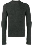 Prada Ribbed Knit Sweater - Grey