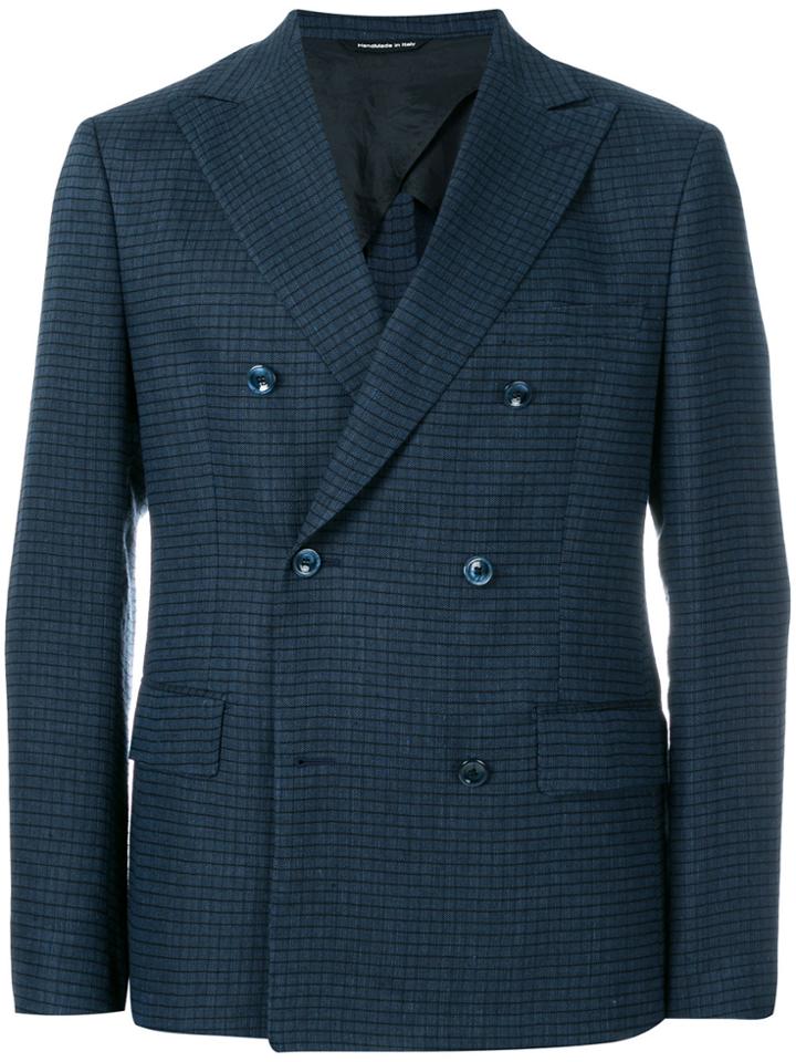 Tonello Classic Double-breasted Blazer - Blue