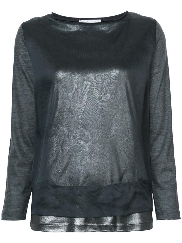 Fabiana Filippi Panelled Jumper - Grey