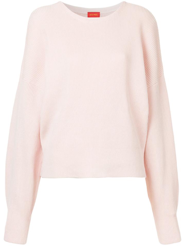 Des Prés Ribbed Sweater - Pink & Purple