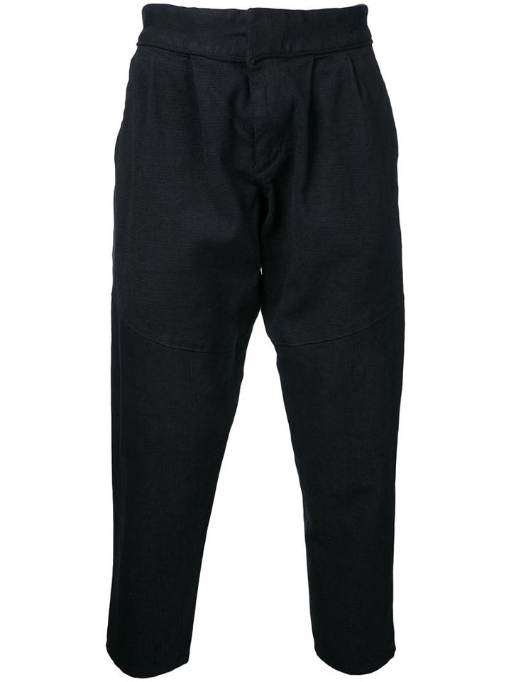 Snow Peak - Haori Cropped Trousers - Men - Cotton/linen/flax/polyurethane - M, Black, Cotton/linen/flax/polyurethane
