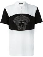 Versace Medusa Polo Shirt, Men's, Size: Xs, White, Cotton