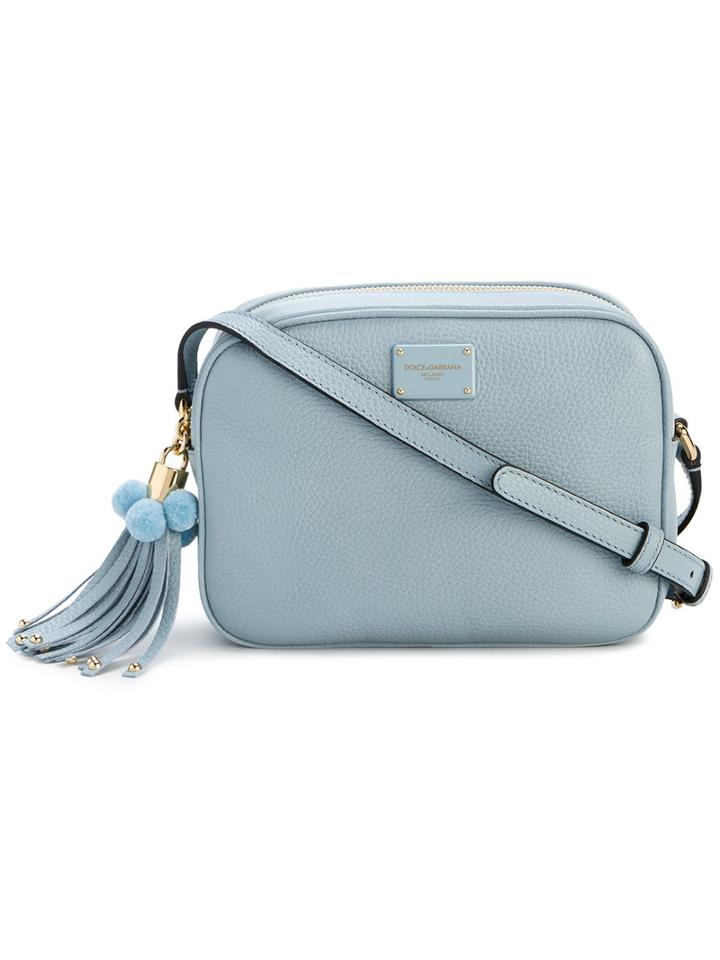 Dolce & Gabbana - Small Glam Cross-body Bag - Women - Leather - One Size, Blue, Leather