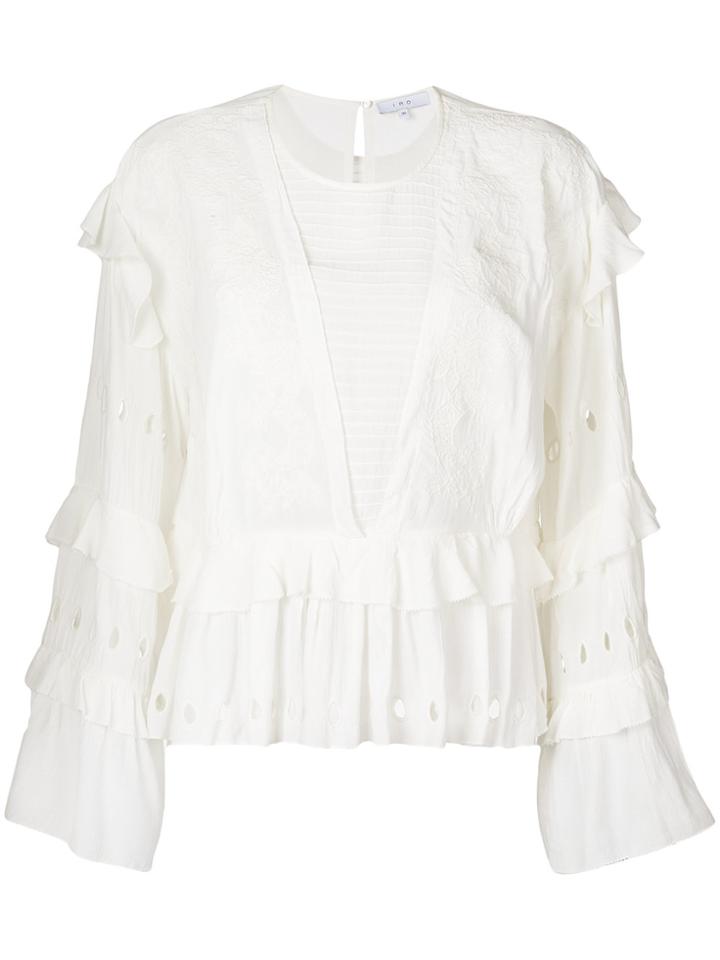 Iro Jasper Ruffle Blouse - White