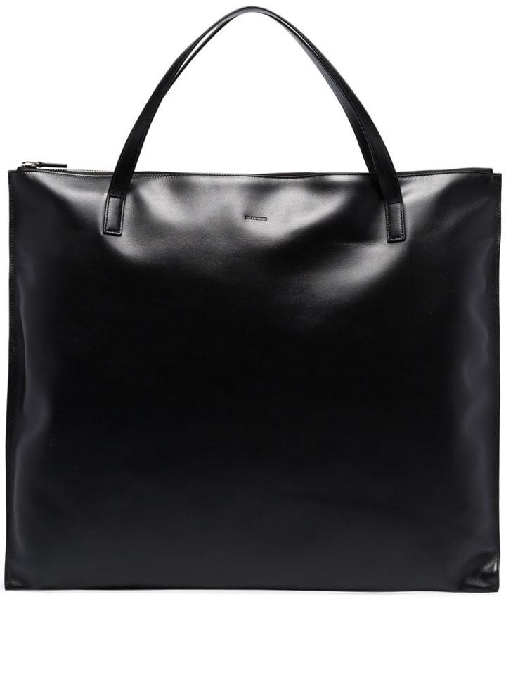 Jil Sander Medium Square Tote - Black