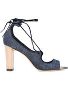 Jimmy Choo Vernie Sandals, Women's, Size: 40.5, Blue, Leather