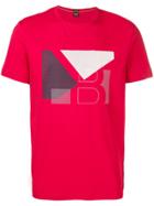 Boss Hugo Boss Logo Print Crew Neck T-shirt - Red