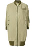 R13 Multi Pocket Zipped Up Jacket - Green