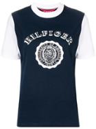 Hilfiger Collection Contrast Sleeve Logo T-shirt - Blue
