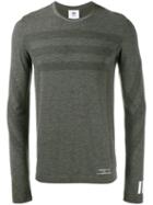 Adidas By White Mountaineering Long Sleeve T-shirt, Men's, Size: Medium, Grey, Wool/polyester/nylon