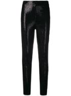 Plein Sud Sequin Skinny Trousers - Black
