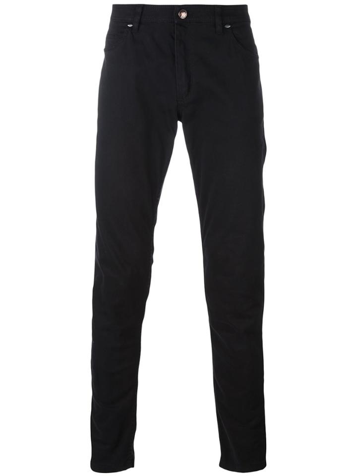 Tom Rebl Slim Fit Chinos - Black