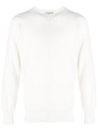Maison Flaneur Crew Neck Sweater - White